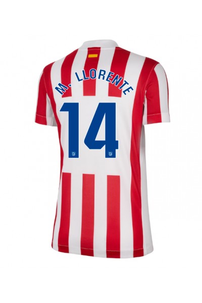 Atletico Madrid Marcos Llorente #14 Jalkapallovaatteet Naisten Kotipaita 2025-26 Lyhythihainen Atletico Madrid Marcos Llorente #14 Jalkapallovaatteet Naisten Kotipaita 2025-26 Lyhythihainen